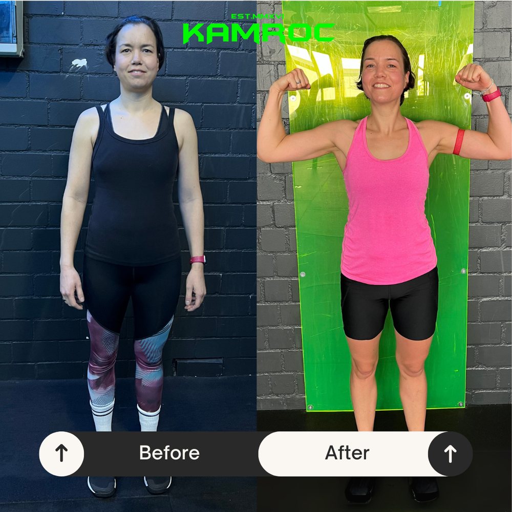 Vorher-Nachher von Annika, KAMROC Transformations-Challenge